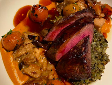 The Boiler Room signature dishes Pork Belly
Wagyu Flank Steak
Crispy Chicken Livers